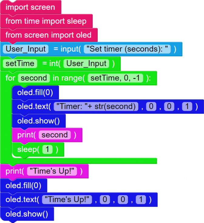 Adding Screen Elements to Timer – Little Python